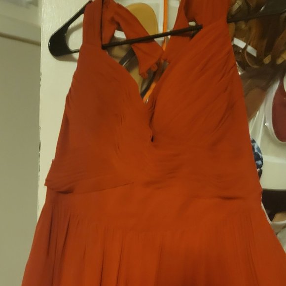 AZAZIE Rust Bridesmaid Dress - Picture 1 of 5